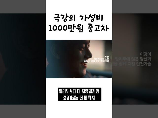 1000만원 밖에 안하는 극강의 가성비 중고차