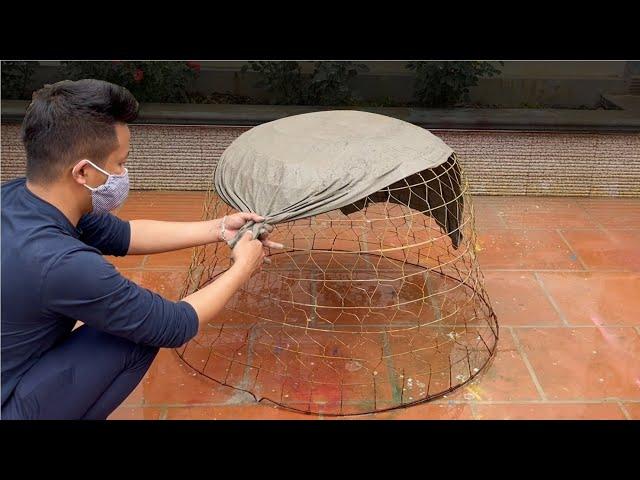 Smart Ideas with Cement and Cloth - build beautiful garden ideas