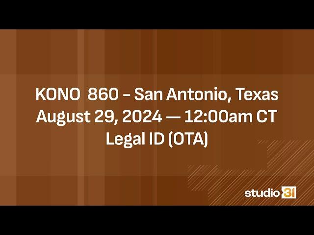 KONO 860 - "Business Radio 860" - Legal ID, 8/29/2024 (Format Change)