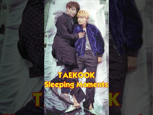 Taekook Sleeping Moments 3 V and Jungkook secret moments- Taekook love story new shorts