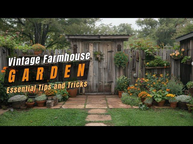 Inspiring Vintage Farmhouse Garden Decor for Your Home