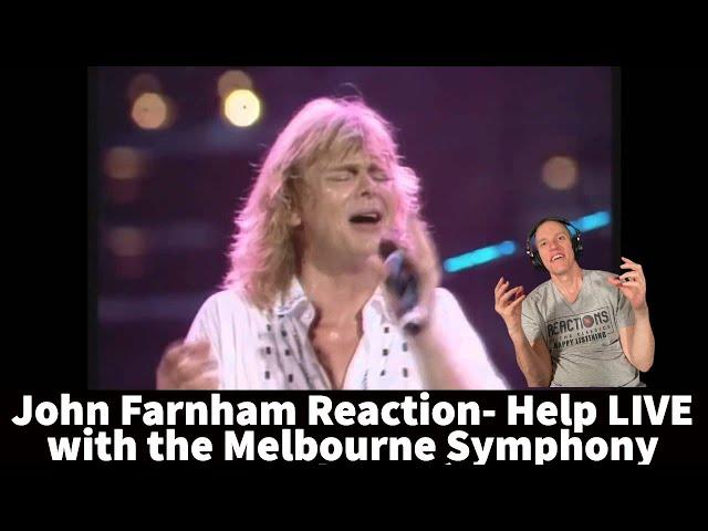 John Farnham Reaction - Help (Beatles Cover) with the Melbourne Symphony Song Reaction!  Incredible!