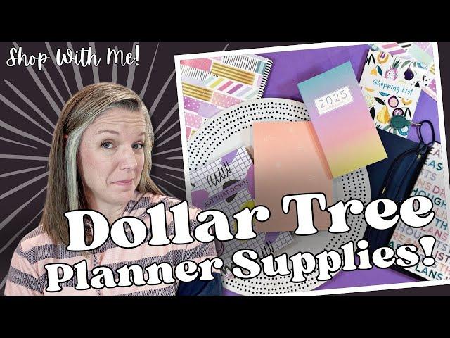 Dollar Tree Planner Supplies! || Shop With Me || 2025 Planner Setup