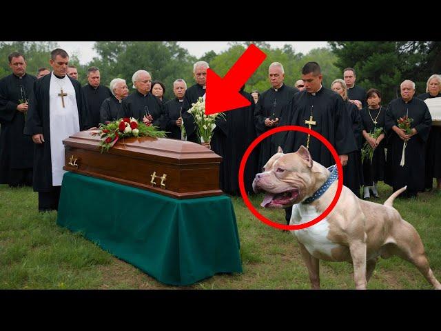 DOG BARKS AT THE COFFIN DURING FUNERAL WHEN A MAN ASKS WHY THE PRIEST GETS NERVOUS AND…