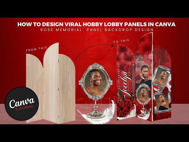 Hobby Lobby Wooden Arch Panel| How to Design in Canva