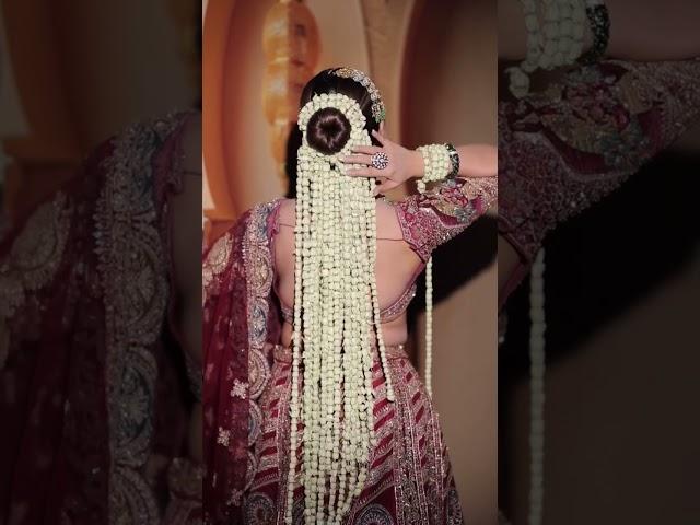 Beautiful unique Gajra Hairstyle Fancy #gajra #hairstyle #hairtutorial #hairstyles #hair #trending
