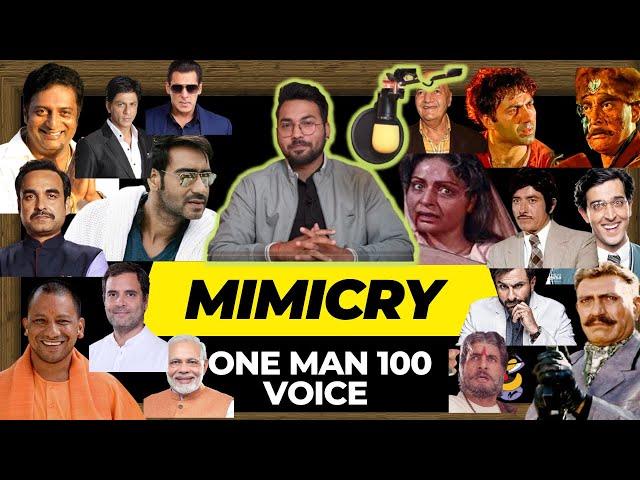 ONE MAN 100 VOICE || ALL BOLLYWOOD ACTORS MIMICRY AND POLITICIANS MIMICRY || ROBERT SRINET ||