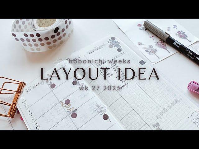 Functional Hobonichi Weeks plan with me | layout idea for your home planner | paperjoyph