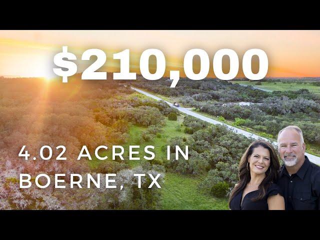 Build Your Dream Home on 4.02 Acres in High Point Ranch, Boerne, Texas Hill Country!