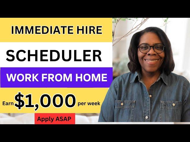 Earn $25/hr to Work from Home: Appointment Scheduler Job!