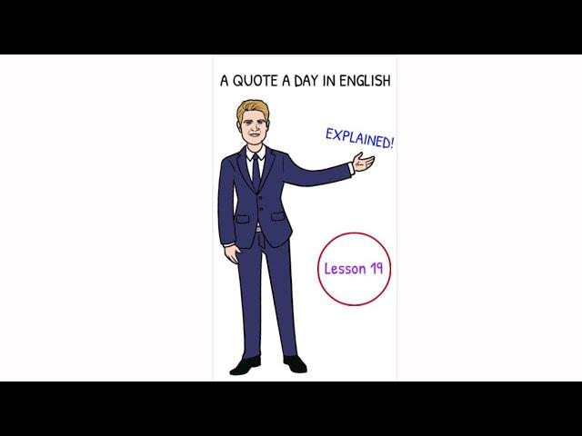 Quote of the Day in English Lesson 19 // #SHORTS // Intermediate English