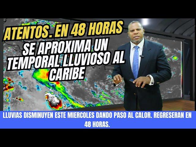 16 OCTUBRE. LLUVIAS DISMINUYEN HOY. TEMPORAL LLUVIOSO SE APROXIMA AL CARIBE CENTRAL EN 48HORAS.