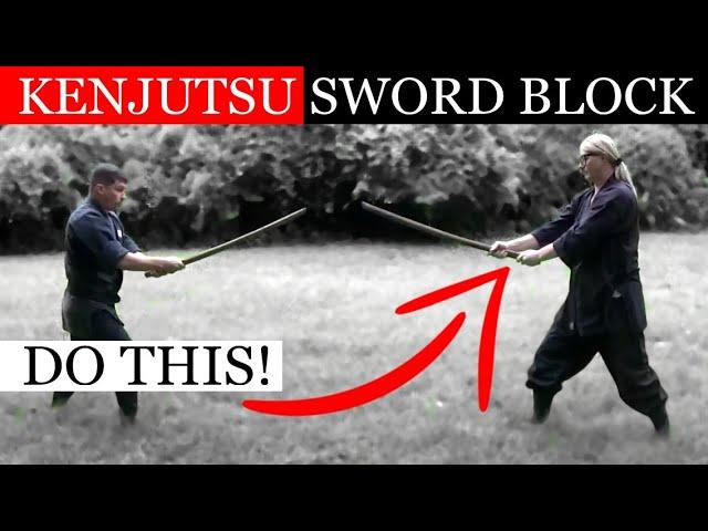 HOW TO DO KENJUTSU SWORD BLOCK IN A FIGHT