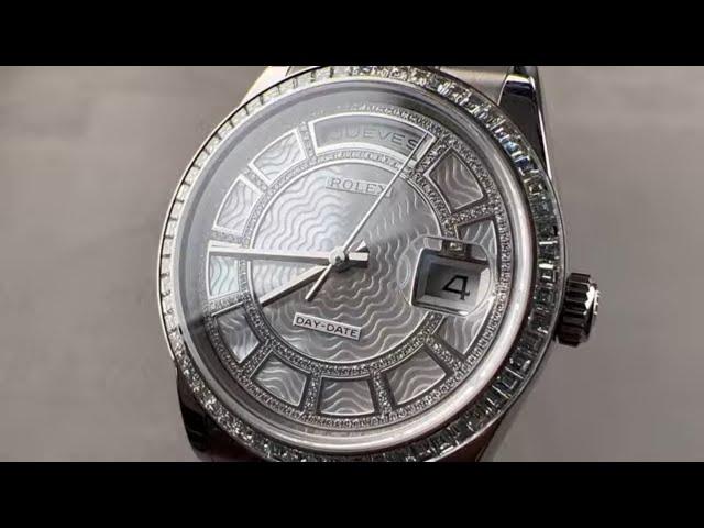 Rolex Day Date Mother of Pearl Dial with Diamond Carousel 118399BR Rolex Watch Review