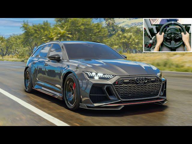 710HP AUDI RS6 Avant - The Crew Motorfest | Thrustmaster T300RS gameplay