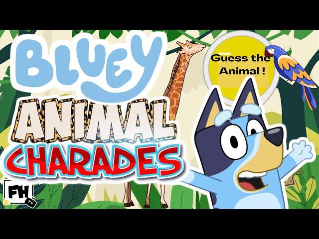 Bluey: Animal Charades | Can You Guess the Animal Disney Jr Challenge? | Kids Brain Break