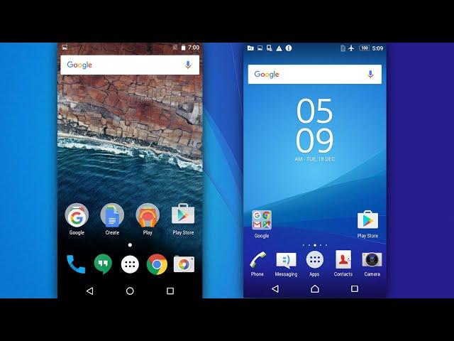 Android 6: Stock vs Sony Xperia UIs!