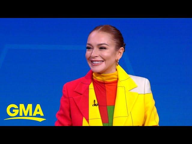 Lindsay Lohan talks new film, 'Falling for Christmas' l GMA