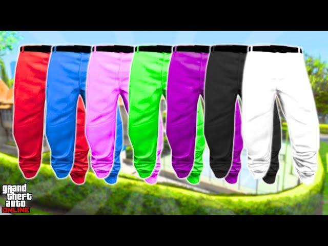 *SOLO* GTA 5 HOW TO GET ALL COLOURED JOGGERS *AFTER PATCH 1.69* (GTA 5 Coloured Joggers)