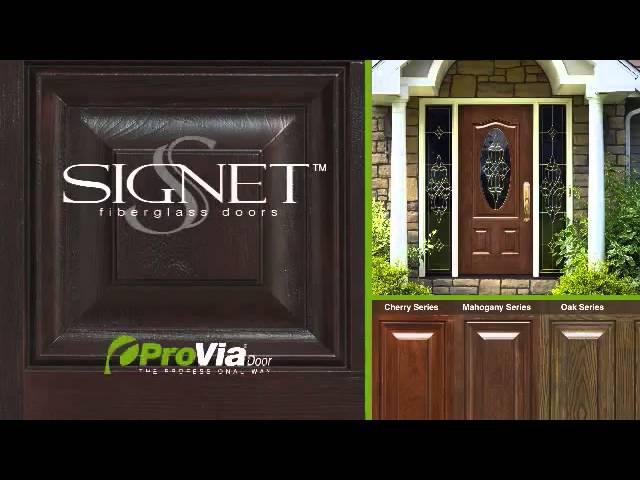 Signet Fiberglass Entry Door by ProVia Door  YouTube