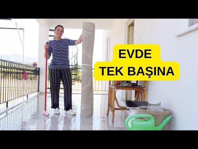 KÖYDE TEK BAŞINA | NELER YAPTIM NELER :) | HALI YIKAMA, EVDE ÇANTA DİKİMİ | GÜNLÜK VLOG