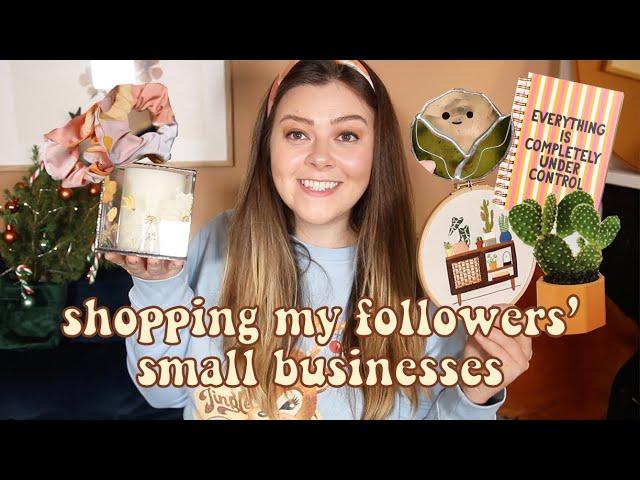 MY FOLLOWERS' SMALL BUSINESSES HAUL - SMALL SHOP GIFT GUIDE | LUCY WOOD