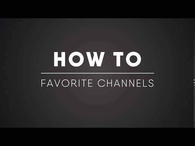 How to: Favorite channels on Roku