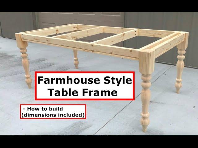 Farmhouse Table Frame Build (Farmhouse Table Series 1 of 5) with Carolina Leg Company table legs