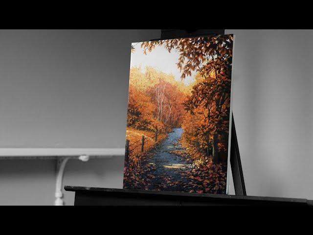 Painting a Fall Landscape with Acrylics - Paint with Ryan