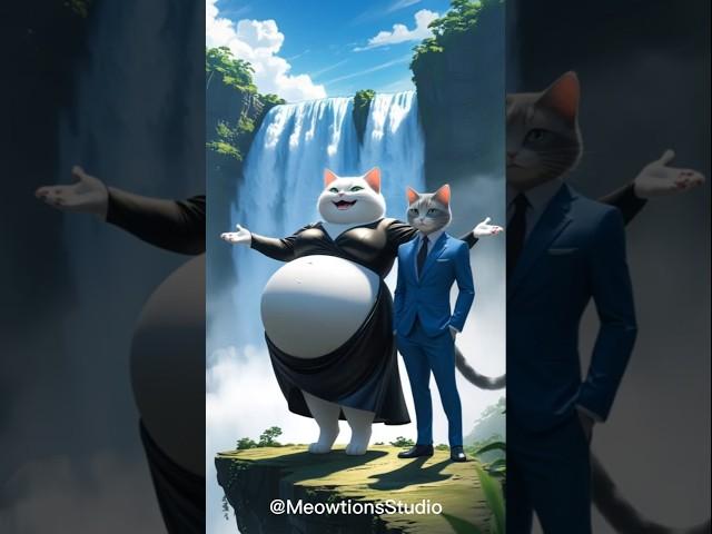 "Chubby Cat Gets Saved by a Magical Unicorn"