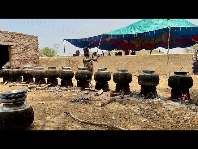 Wedding Food Preparation in the Deep Desert | Chicken Qorma and Sweet Rice for Marriage Guests