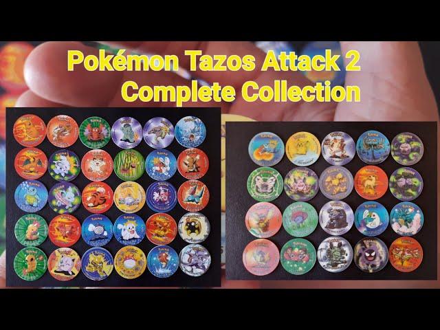 Pokémon Tazos Attack 2 from Portugal Full Collection 50/50