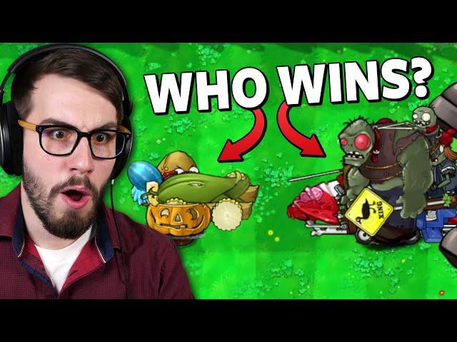 Every Plant vs Every Zombie! WHO WINS? (Plants vs Zombies Hacked)