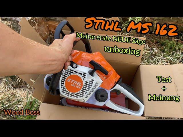 4K-Stihl MS 162 unboxing. Ich teste für euch die Säge und gebe meine ehrliche Meinung ab! Chainsaw