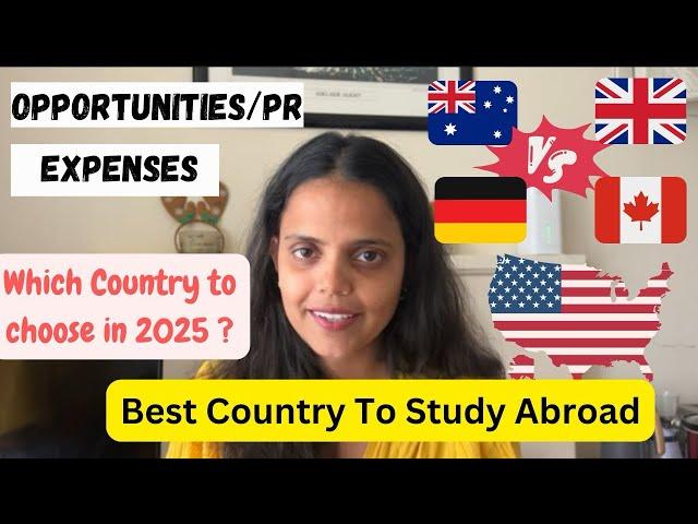 TOP 5 Countries to Study Abroad in 2025 | USA VS CANADA VS AUSTRALIA VS UK VS GERMANY #study