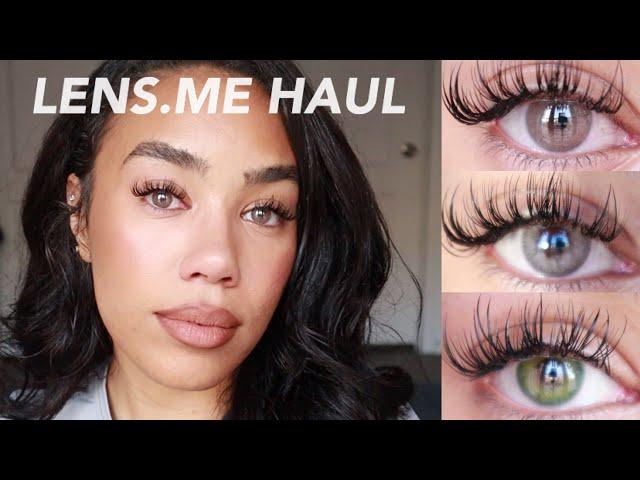 LENS.ME REVIEW & TRY ON! MOST NATURAL HAZEL/BROWN/GREEN LENSES | + The Reserve