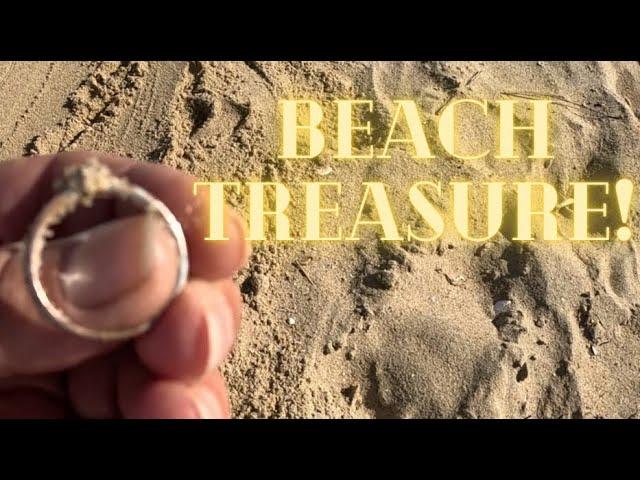 Metal Detecting The Beach Finds Ring! #metaldetecting #noktalegend #adventure