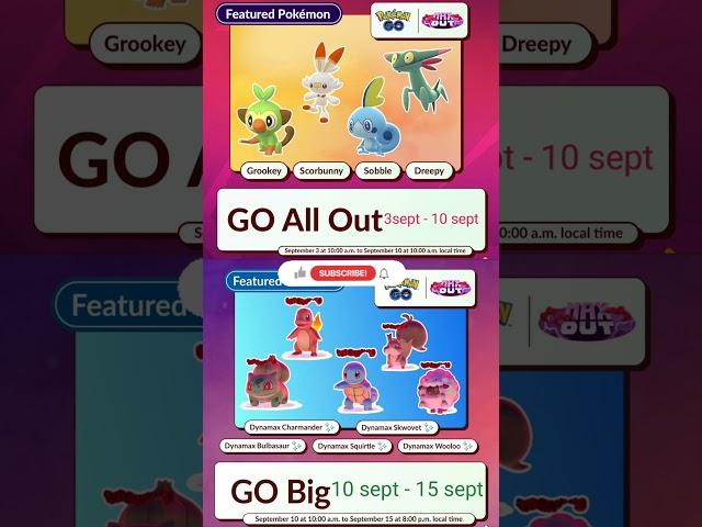 Releasing Dynamax and Galar staters #pokemongo