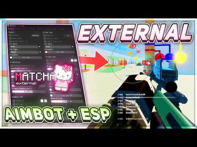 PHANTOM FORCES Aimbot External Executor Exploit MATCHA (Aimbot + ESP)