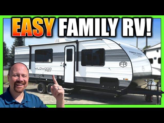 MIGHT be my New Favorite No Slide Family RV! 2025 Wildwood 266BHLE Travel Trailer