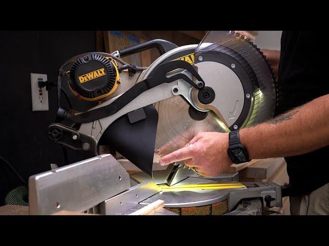 EASY Miter Saw Dust Collection That ACTUALLY WORKS / DeWalt DW716 & DW716XPS Upgrade