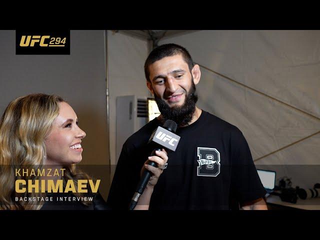 Khamzat Chimaev: 'He Made Me A Better Fighter Today' | UFC 294