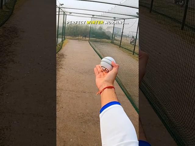 Perfect WINTER morning for Cricketers! #shorts #cricketcardio #cricketpractice