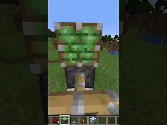 EASIEST Minecraft AUTOMATIC DOOR with REDSTONE