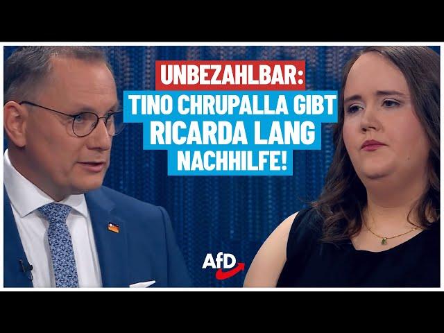 Unbezahlbar: Chrupalla erteilt Lang eine Nachhilfestunde! - AfD