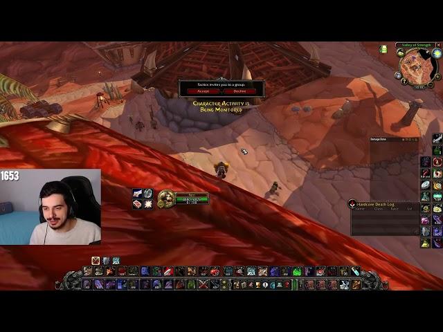 POV: You login to WoW Hardcore Classic as 60 Warrior Tank