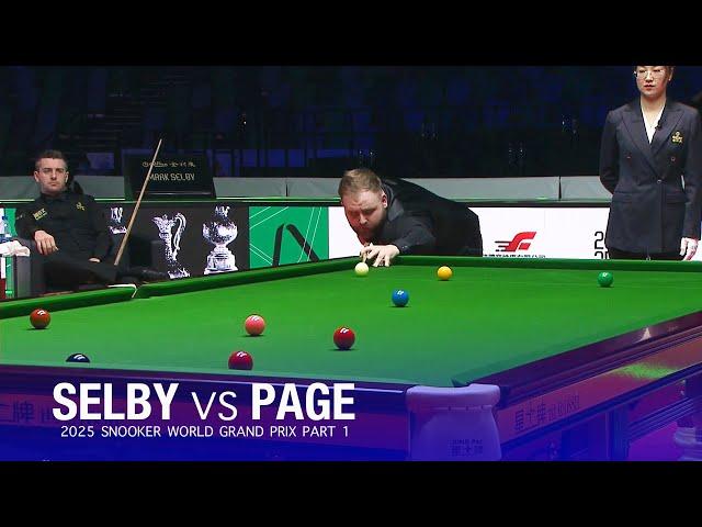 Mark Selby vs Jackson Page 2025 Snooker World Grand Prix Part 1