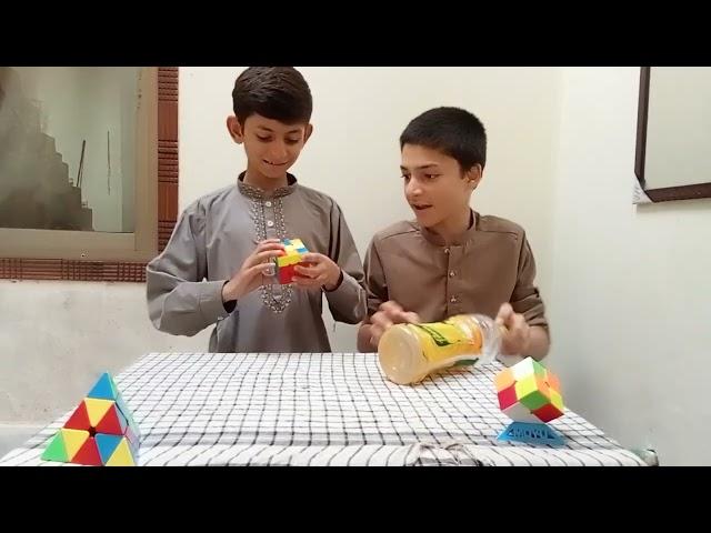 Filp the Bottle and Solve the Cube and Win #H.k Cuber #subscribe #showsomeloveandsupport||Subscribe