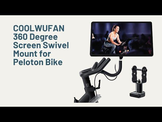 COOLWUFAN 360 Degree Screen Swivel Mount for Peloton Bike, Upgraded Screen Swivel for Peloton