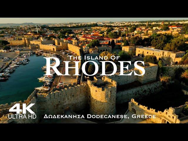 [4K] RHODES  Ρόδος 1 HOUR Drone Aerial | Rhodos Rodos Lindos GREECE Δωδεκάνησα Dodecanese Ελλάδα